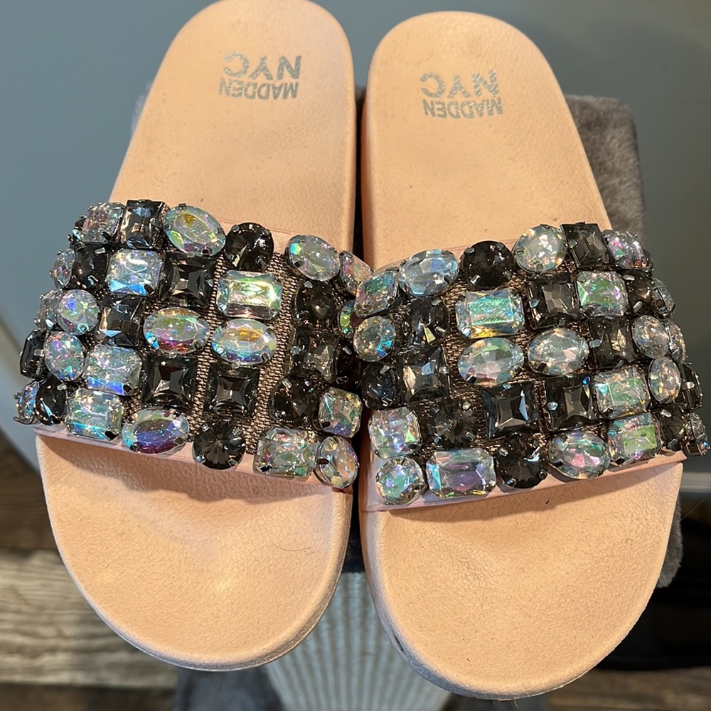 Madden NYC slides. Size 7. Never worn!